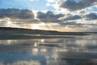 Abendstimmung bei Niedrigwasser